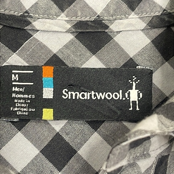 Smartwool Men's Everyday Exploration Gingham Short Sleeve Shirt Sz M - Picture 9 of 11